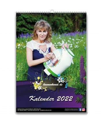 Cover des Kannenkunst Wandkalenders 2022